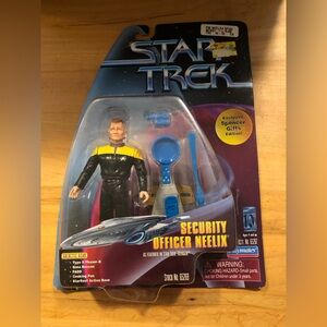 Star Trek Security Officer Neelix Action Figure - Vintage